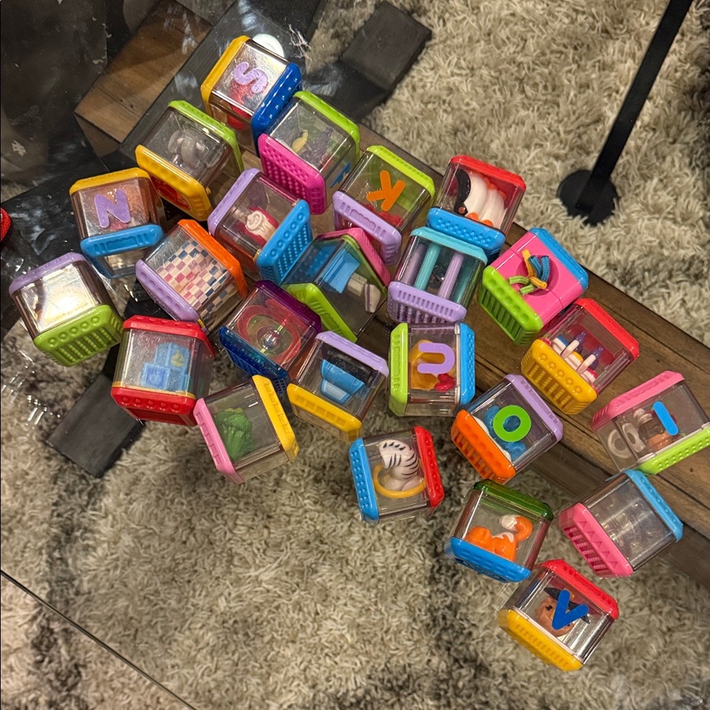 Stackable Sensory Activity Blocks - Multicolor Kids Toy - Picture 3 of 3
